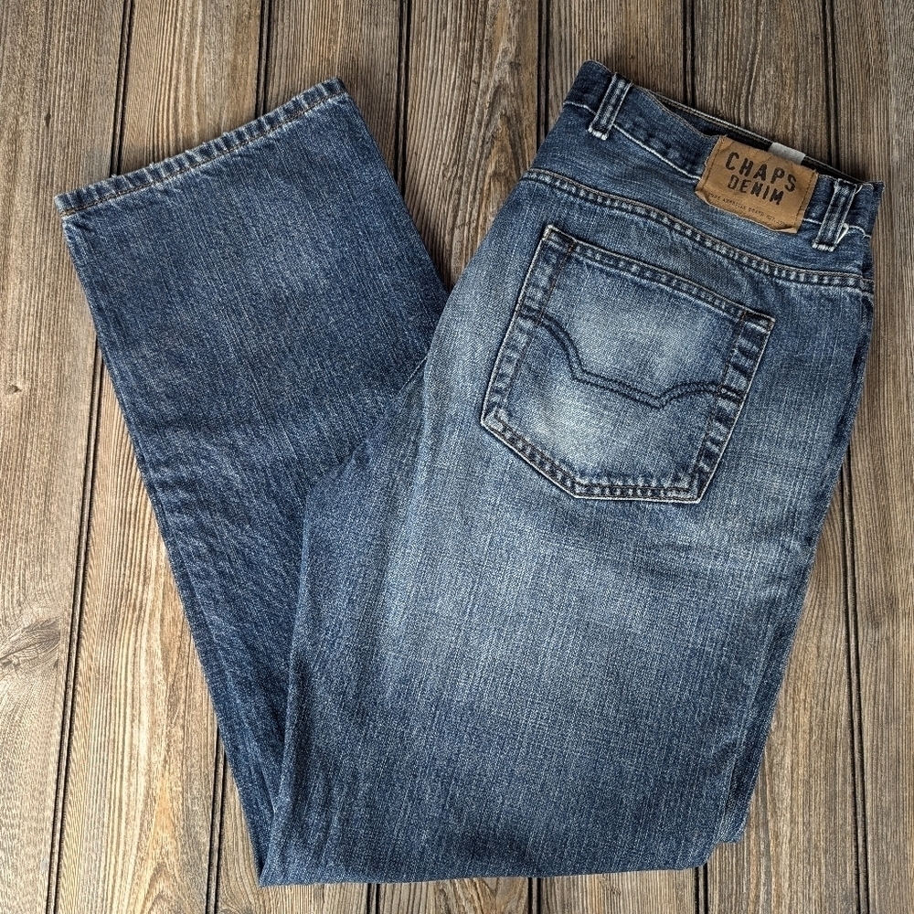 Chaps denim jeans straight fit 36X32